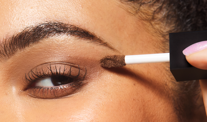 Model Applying eyeshadow