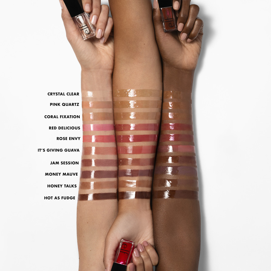 Glow Reviver Lip Oil Shades On Different Skin Tones