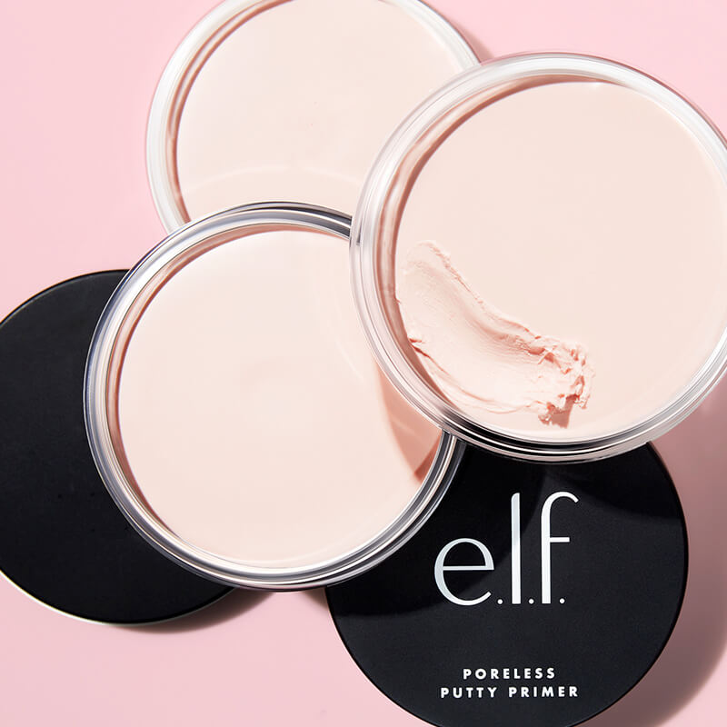 Elf poreless putty primer. Black and pink make up palette