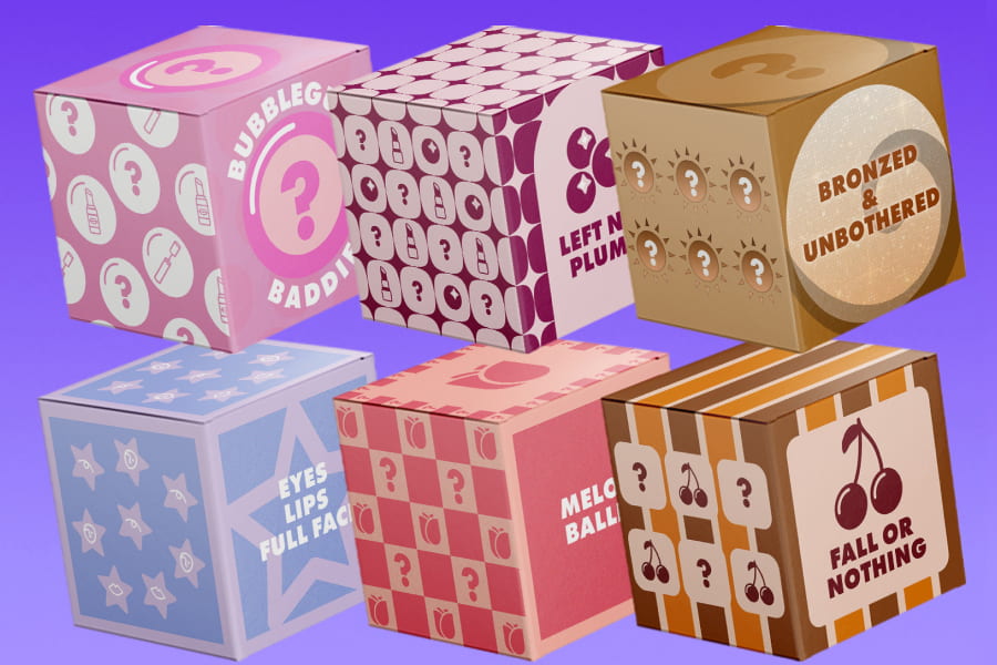 six e.l.f. Mystery Boxes