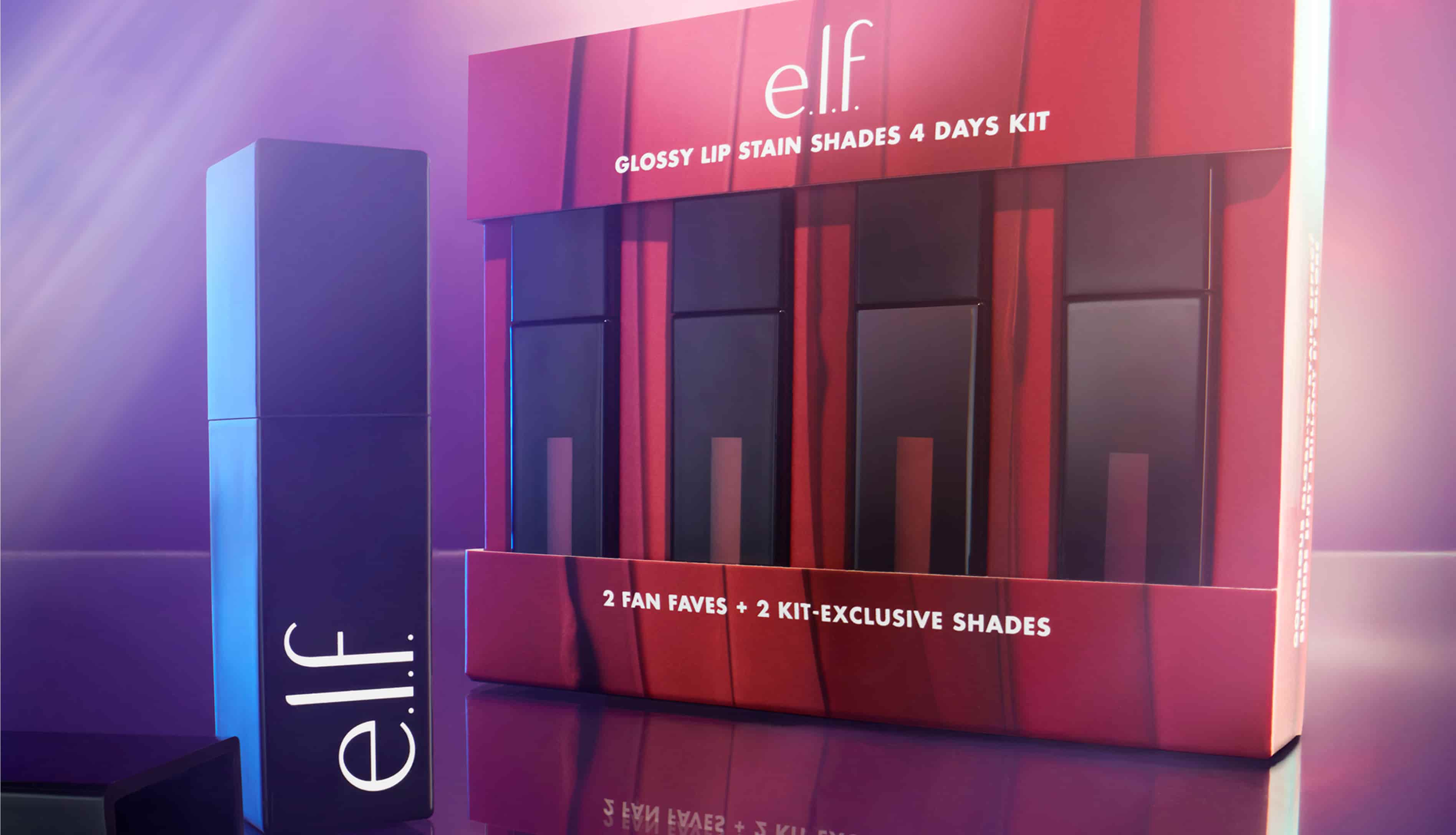 e.l.f. Glossy Lip Stain Shades 4 Days Kit