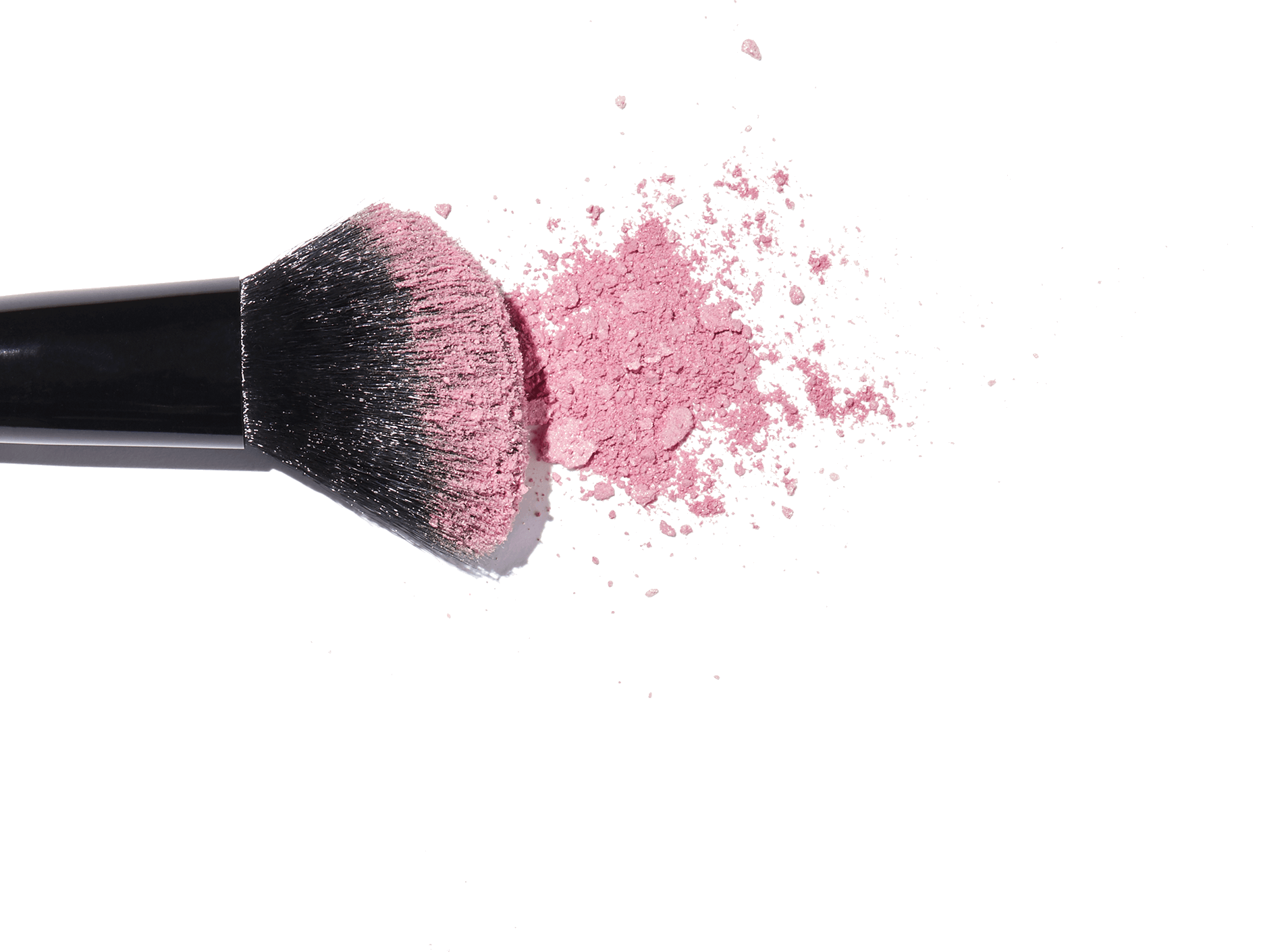 Pink powder brush