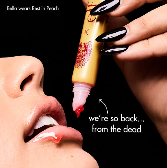 Bella wears Rest in Peach