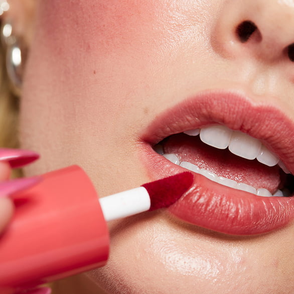 Erin in Sheer For It Blush Tint: Cherry Cola