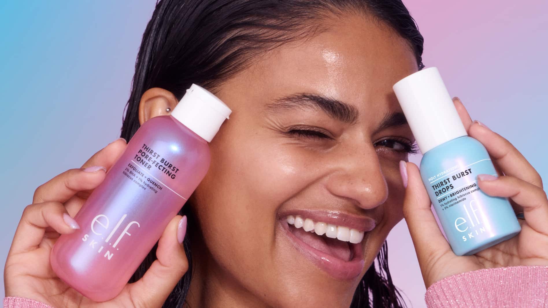 e.l.f. Thirst Burst Pore-fecting Toner and Thirst Burst Drops